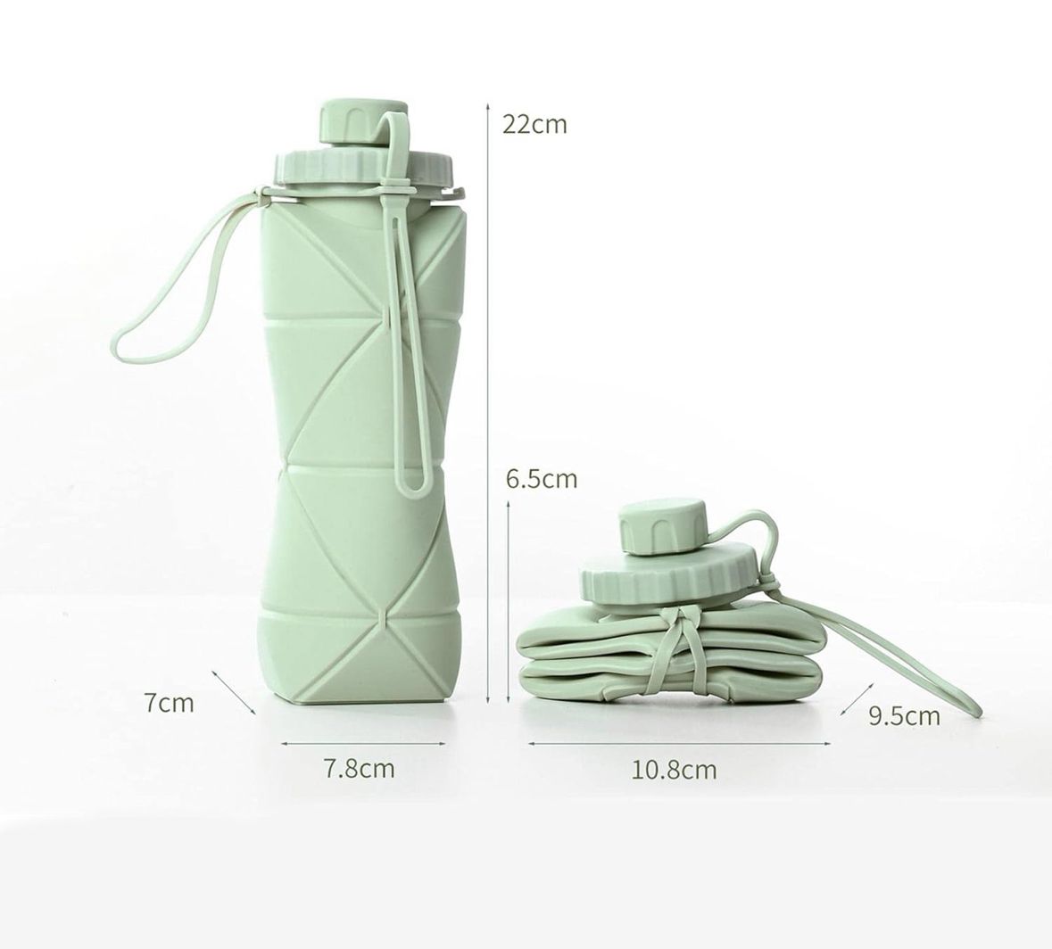 Silicone Folding Water Bottle 600ML