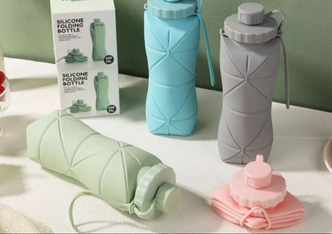 Silicone Folding Water Bottle 600ML
