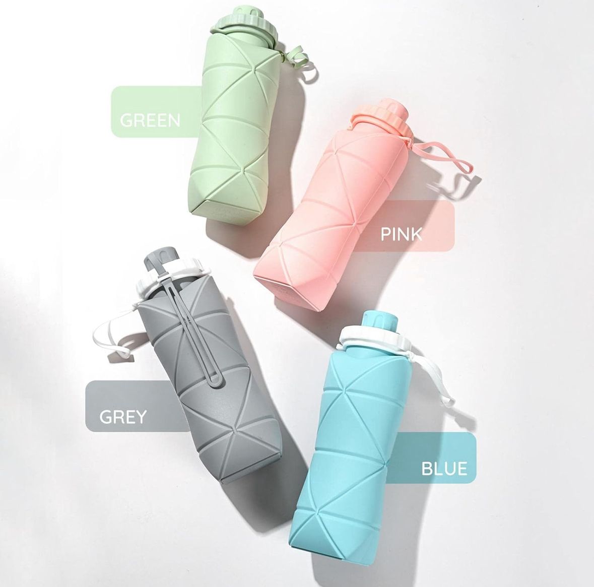 Silicone Folding Water Bottle 600ML