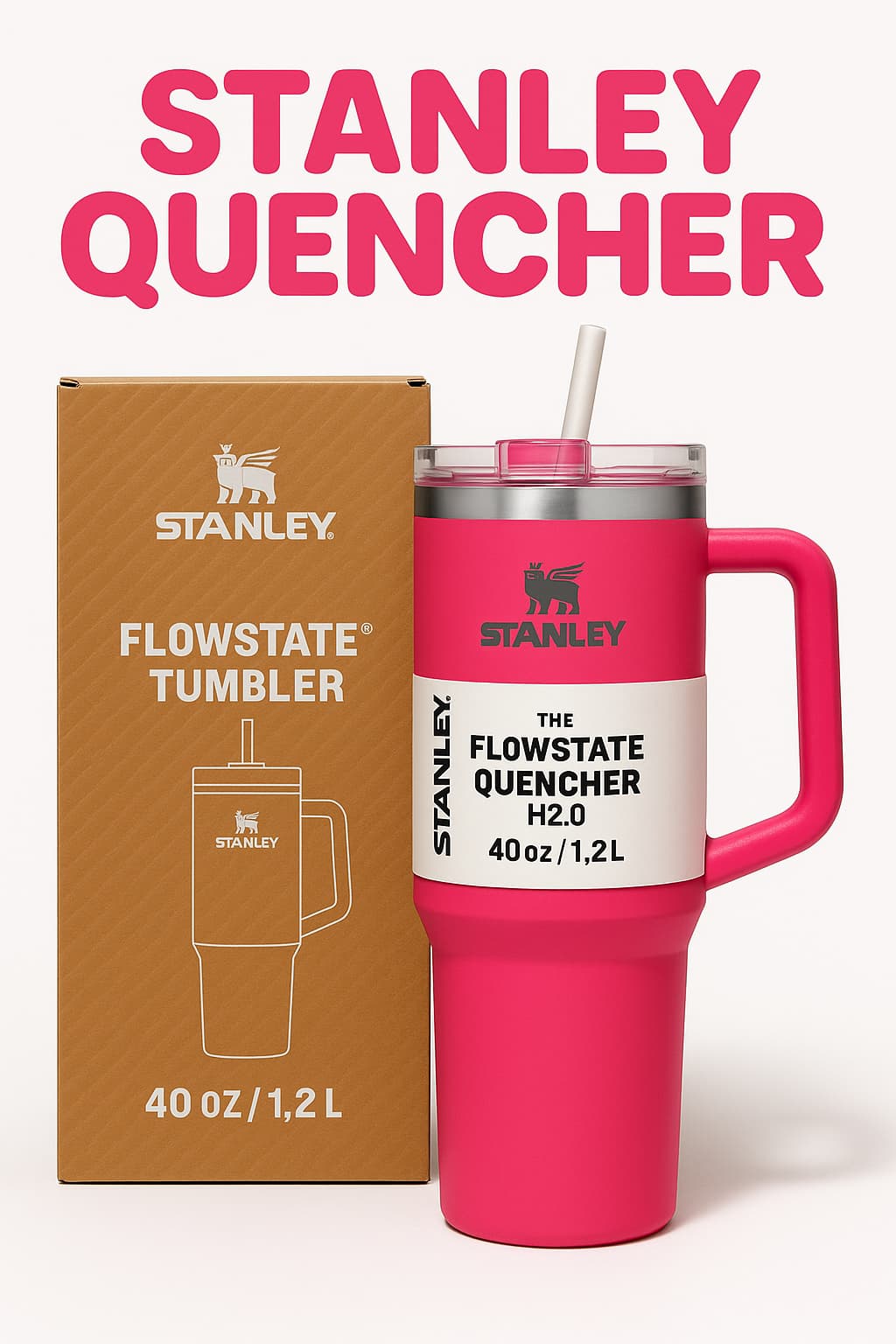 Stanley Quencher | 1.2L | Insulated Tumbler 40 OZ